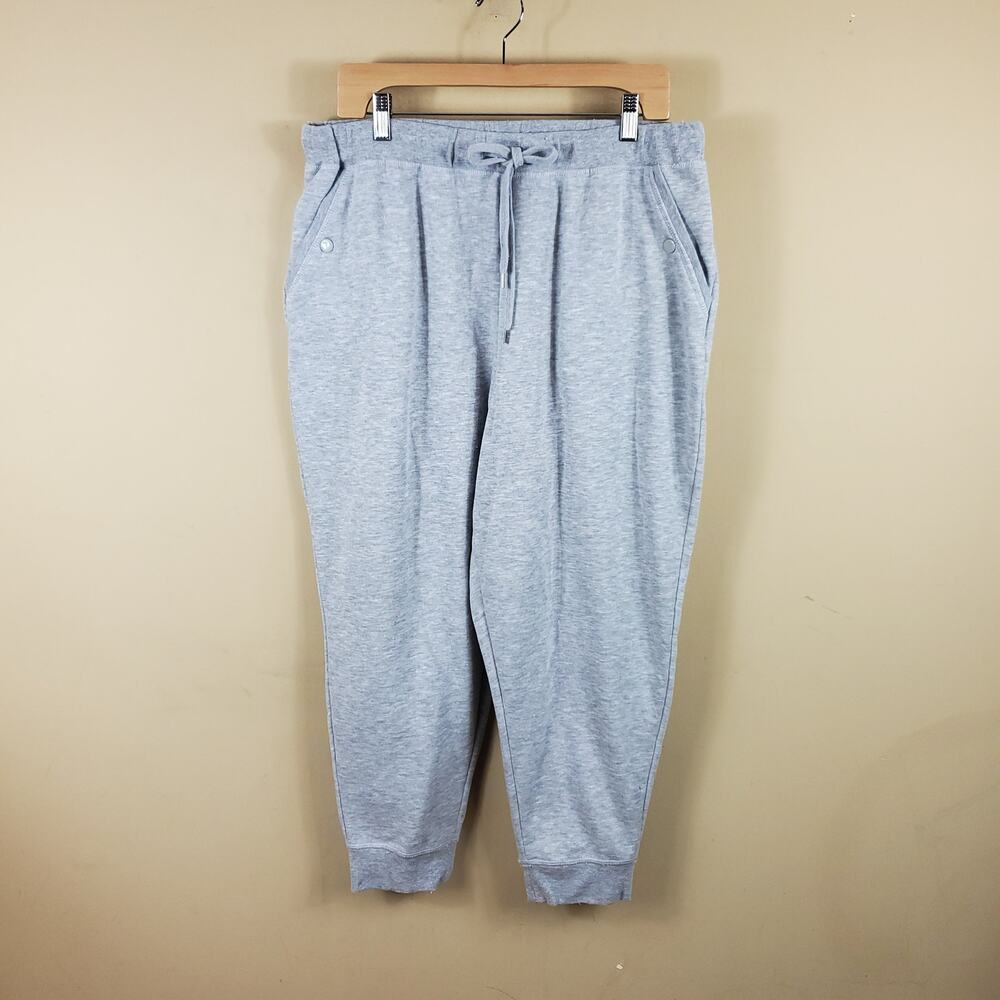 Woman Within Gray Better Fleece Jogger Sweatpant Size 18/20